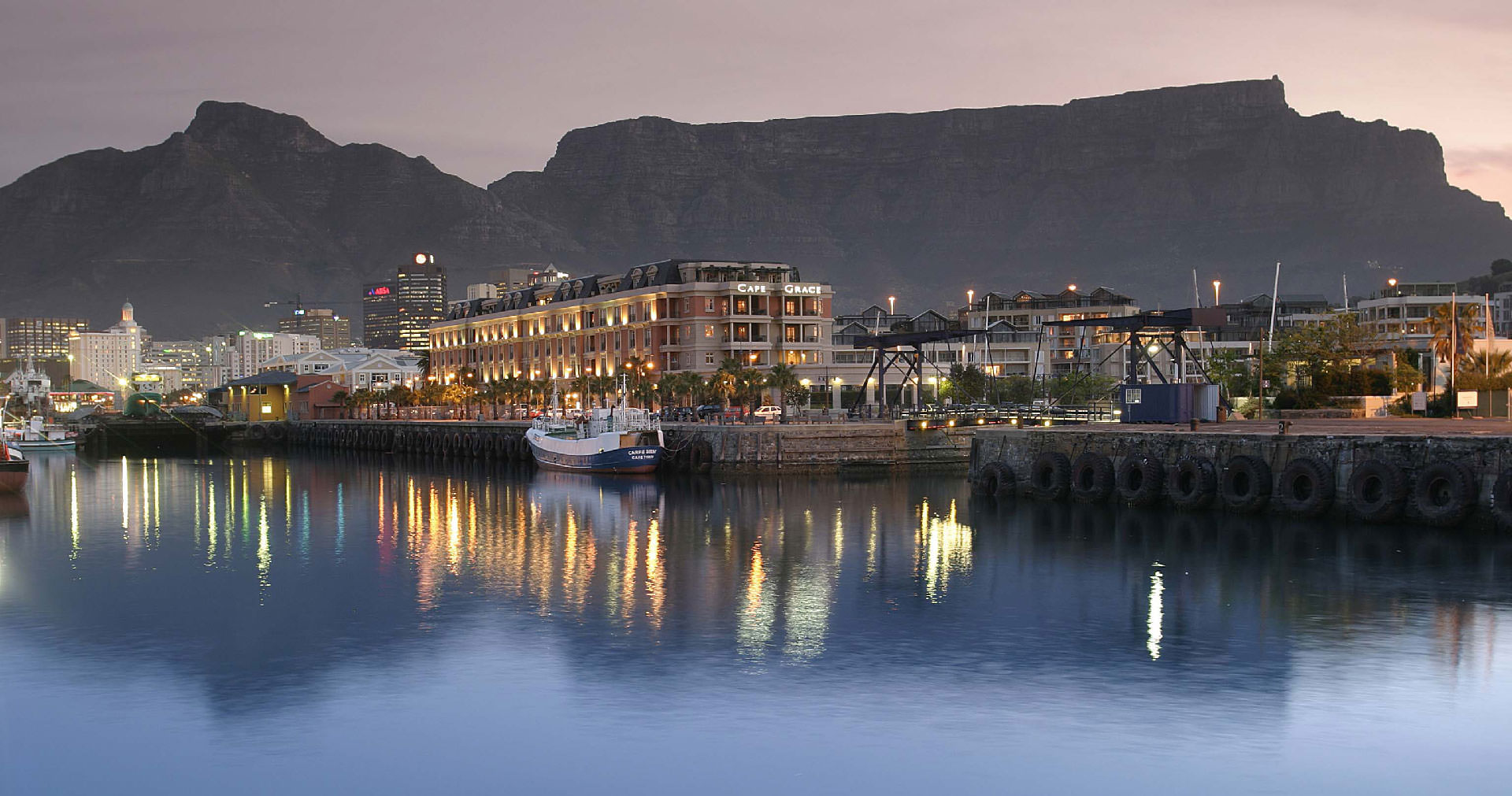 The V & A Waterfront and Cape Grace Hotel, Cape Town